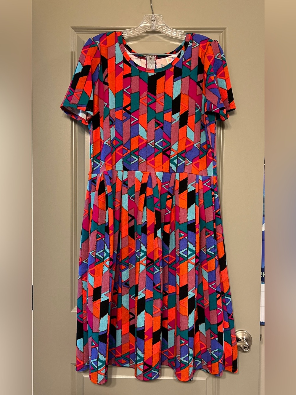 LuLaRoe Bold Geometric Amelia Dress XL